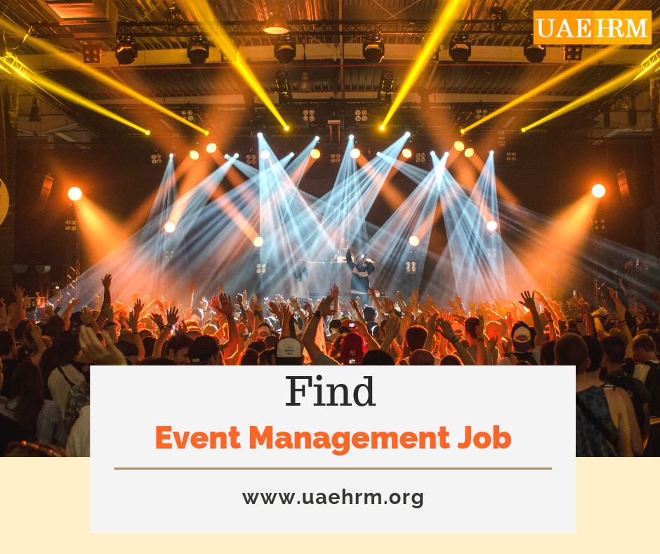 Explore Event Management Jobs on @UaehrmOrg. To apply register free at uaehrm
Visit: bit.ly/33GXGnt
#eventmanagementjobs #jobs #hrconsulting #resume #dubai #abudhabi #ajman #sharjah #rasalkhaimah #alain #fujairah #ummalquwain #jobsindubai