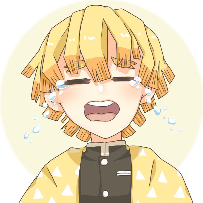 §ём!さんがTwitterに投稿した我妻善逸(鬼滅の刃)のイラスト。