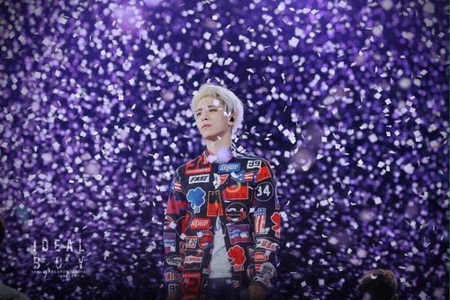 Image result for jonghyun purple confetti