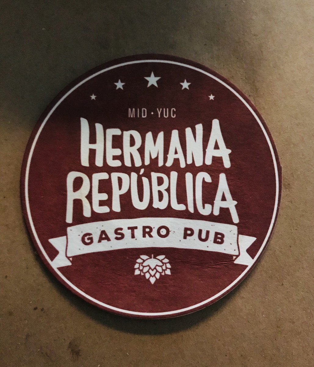 JavReb's tweet photo. @CervezaPatito Excelente lugar para disfrutar de una buena cerveza artesanal ! #HermanaRepublica #Yucatan #Mexico https://t.co/I03XwL7UJE