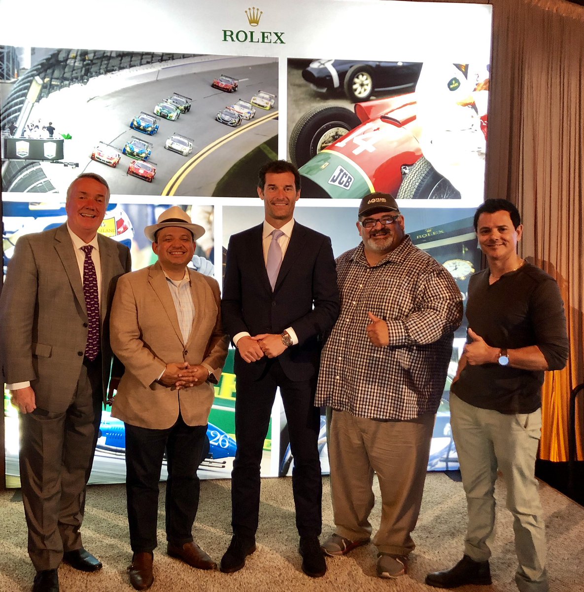 SupervisorAlejo's tweet photo. With Aussie racing legend #MarkWeber at the Rolex Motorsports Reunion Reception At #BernardusLodge! #LovingMontereyCounty๐ https://t.co/btReVowlKo