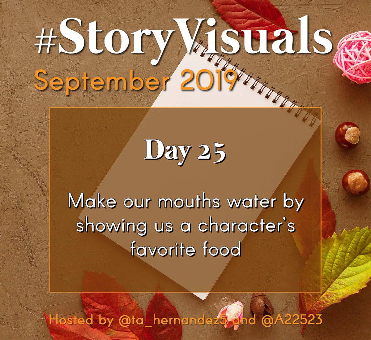 ta_hernandez5's tweet photo. #StoryVisuals Day 25: Mmmm, food! Make our mouths water by sharing a character's favorite food, or any food that appears in your story. https://t.co/uiehg9TIgc