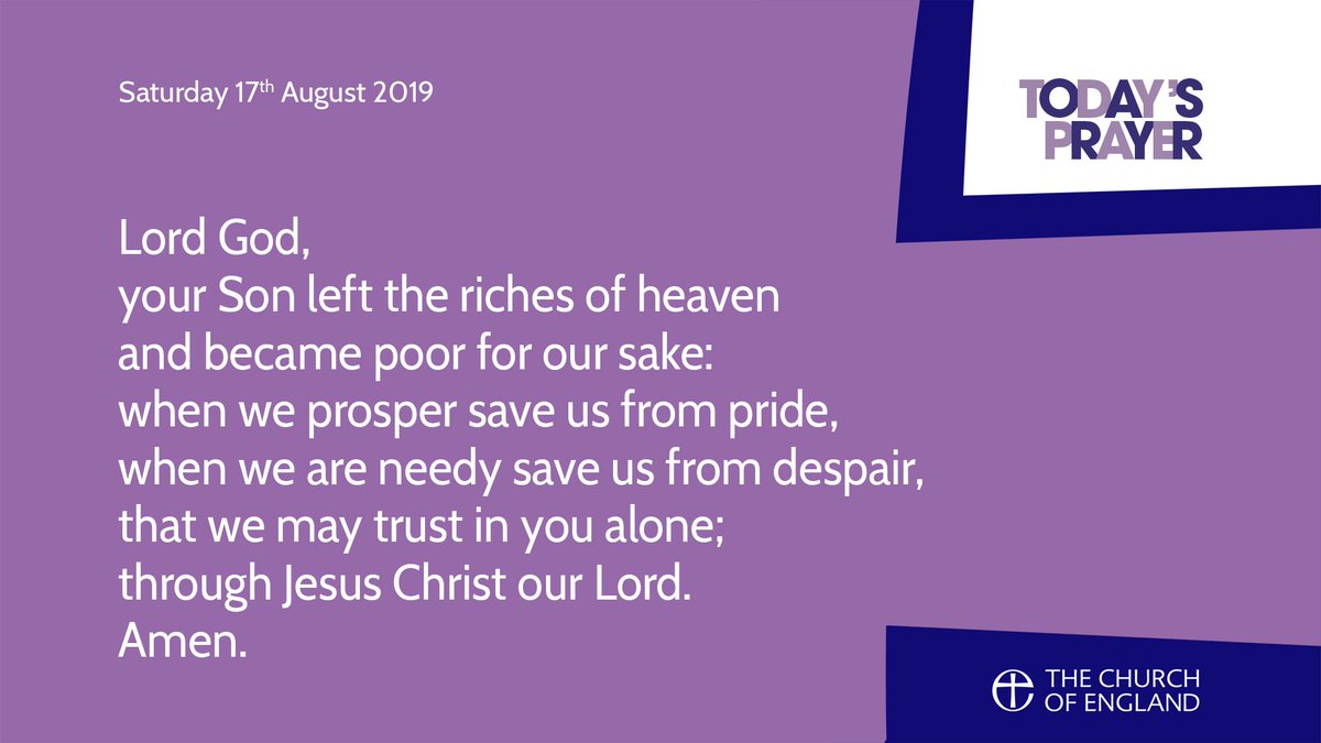 churchofengland's tweet image. Here is today's #prayer from the Church of England.

You can access text and audio versions through our website: cofe.io/TodaysPrayer.