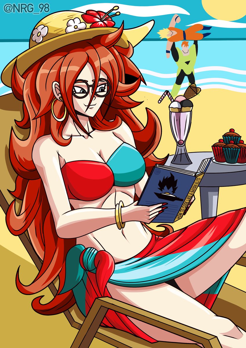 NRGift (Commissions OPEN) on X: Wanted to draw android 21 in her summer  alt with both human and majin forms, heat has been killing me so this was a  nice way to