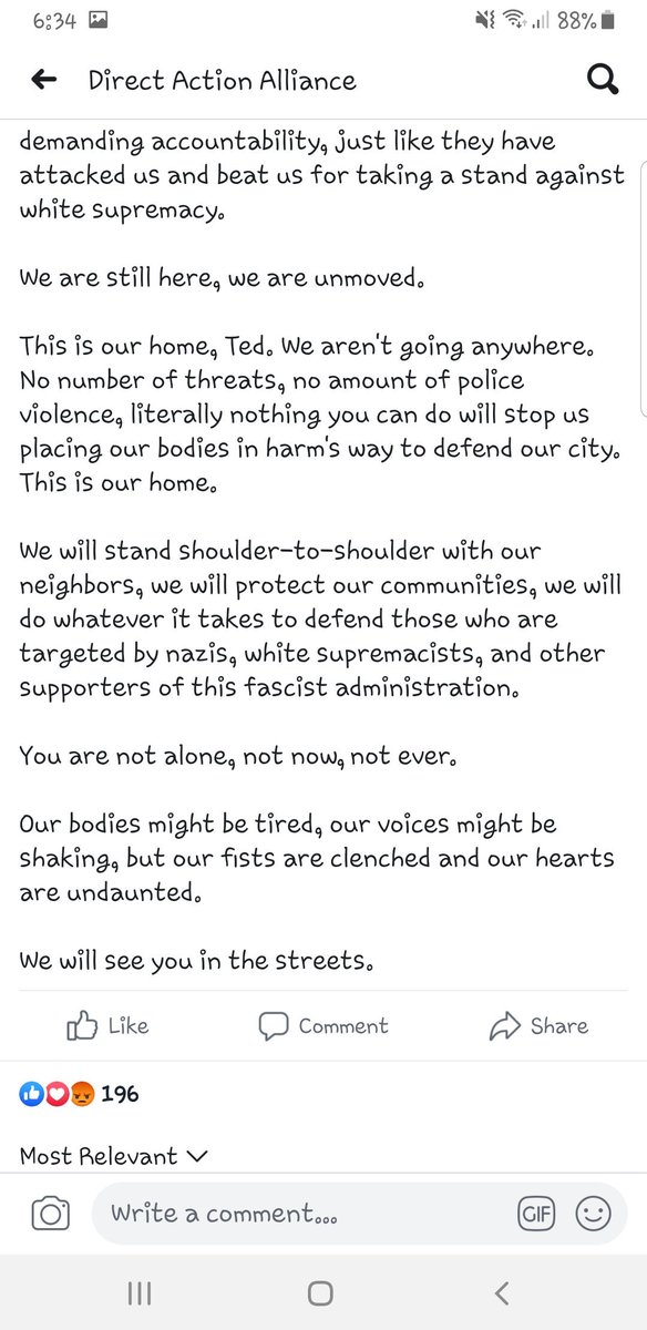 WAResist's tweet photo. To my Portland Resisters:
Be safe tomorrow! @tedwheeler this unacceptable! https://t.co/AA9DV2lkHO