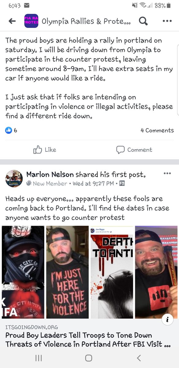 WAResist's tweet photo. To my Portland Resisters:
Be safe tomorrow! @tedwheeler this unacceptable! https://t.co/AA9DV2lkHO