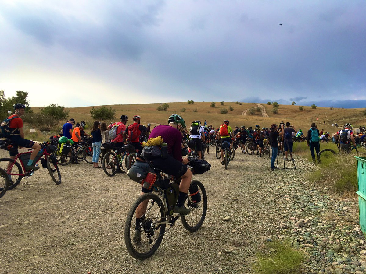 sophiemdanks's tweet image. Very proud watching @stefanamato set off on the Silk Road Mountain Race this morning. A 1700km unsupported race with 27,000m of climbing across the mountains of Kyrgyzstan. So excited for the adventures they’re all going to have. Safe riding everyone! #SRMR2019
