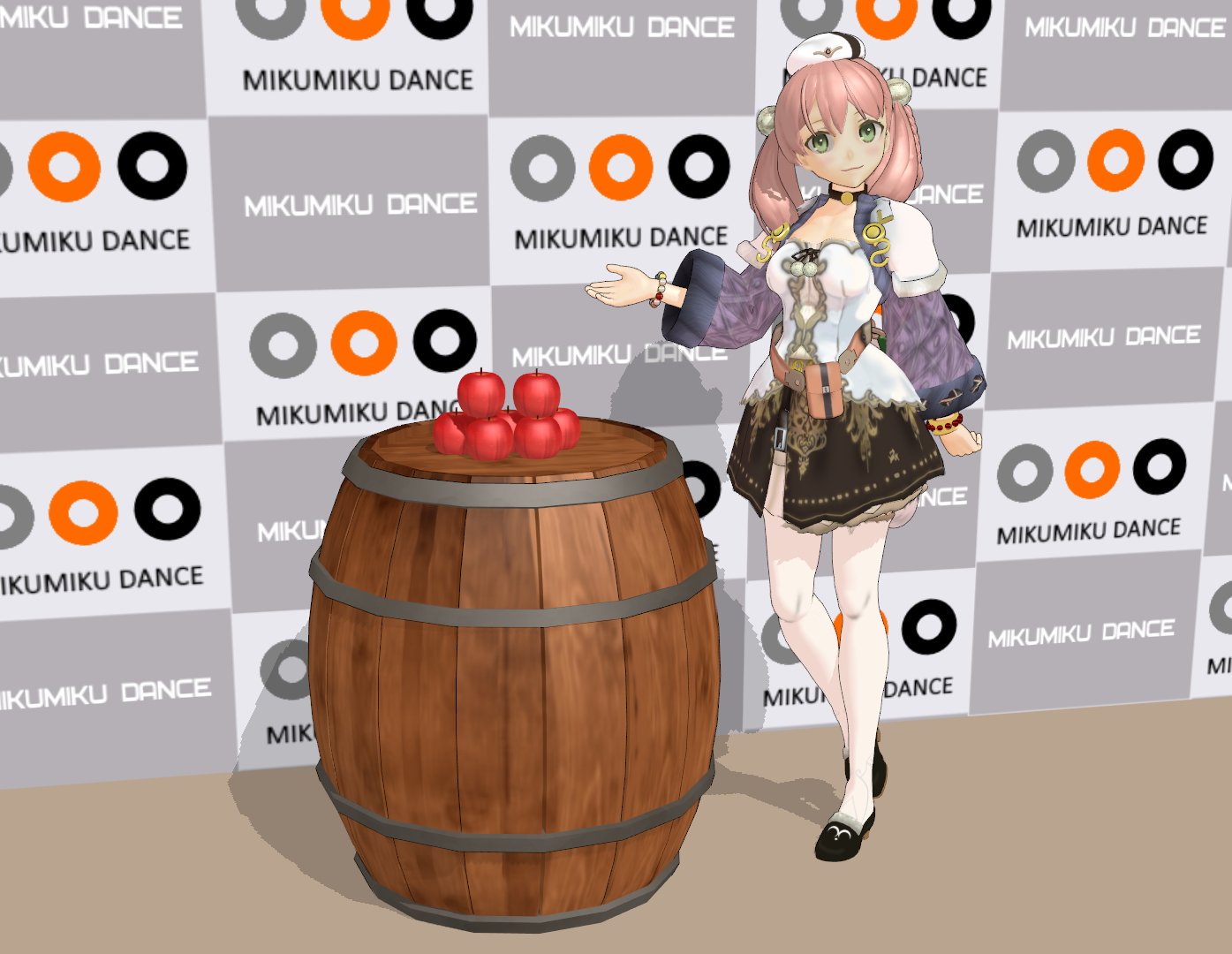 まめる On Twitter 明日から一般配布予定のエスカさん 静画のステージ りんご 単体 樽もセットになります 静画はエフェクトなし カメラ 照明のみの調整 エスカ ロジーのアトリエ エスカ メーリエ Https T Co 3ldlc5qqye Twitter