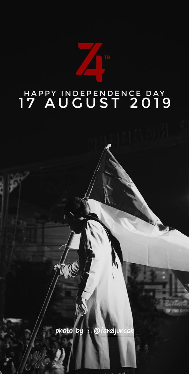 farelghz's tweet photo. Happy Independence Day!
🇮🇩
#74thIndonesia #74RI #RI74 #DirgahayuRepublikIndonesia #IndonesiaIndependenceDay https://t.co/Il82rcAA3q