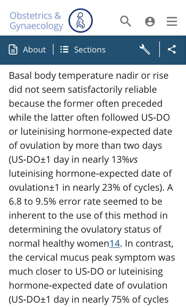 WOOMBESP's tweet photo. El Dr. Ecochard demuestra en este estudio que la observación del #mococervical y la subida de LH ( no el pico de LH) son biomarcadores muchos más exactos para determinar la ovulación que #temperaturabasalcorporal es un ítem poco fiable. https://t.co/tgtjOa68lW