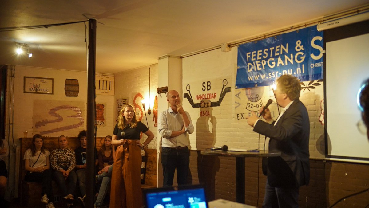 TobiasvanGent's tweet photo. Afgelopen maandag kruiste ik in Utrecht de degens met CU-fractievoorzitter Gert-Jan Segers bij een debat georganiseerd door de christelijke studentenvereniging S.S.R.-N.U. https://t.co/quiKOuhIsm