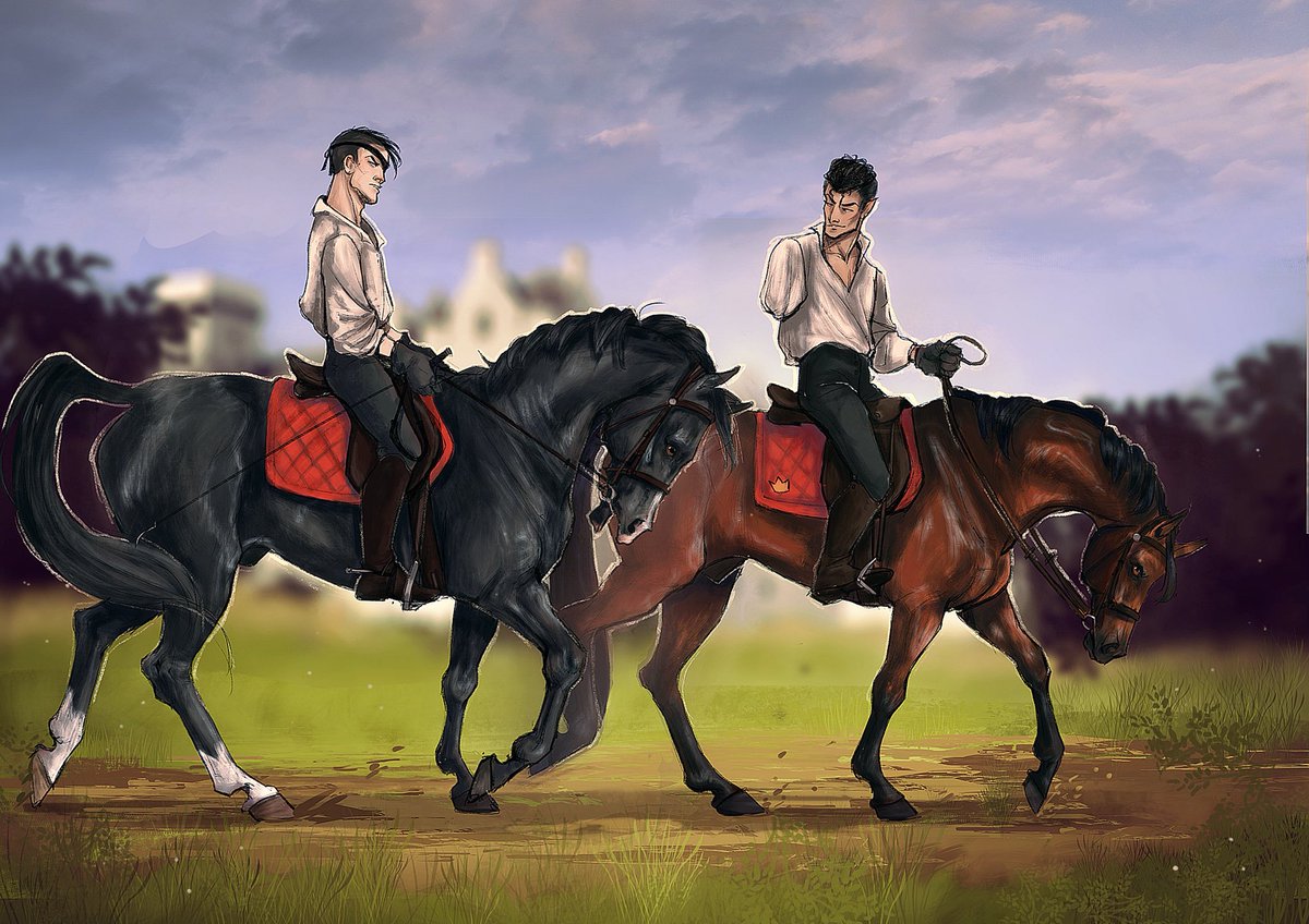 collab with @Saeniia ✨
That's our bois Tom and Zacharias from our AU-rpg „1875"
I did the sketch and she smashed those colors on it
? expect to see more in future!