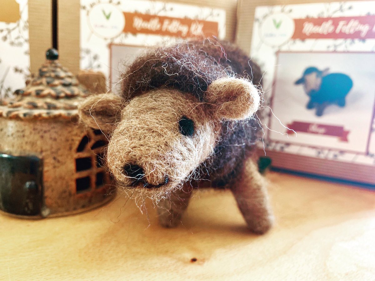 Featherfelts's tweet image. Baa! 🐑

#featherfelts #feltingkit #handmade #yorkshire