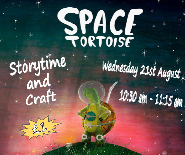 Come along to <a href="/ReigateLibrary/">Reigate Library</a> on Wednesday for a  "Space Tortoise" storytime and craft event! 🐢🌌