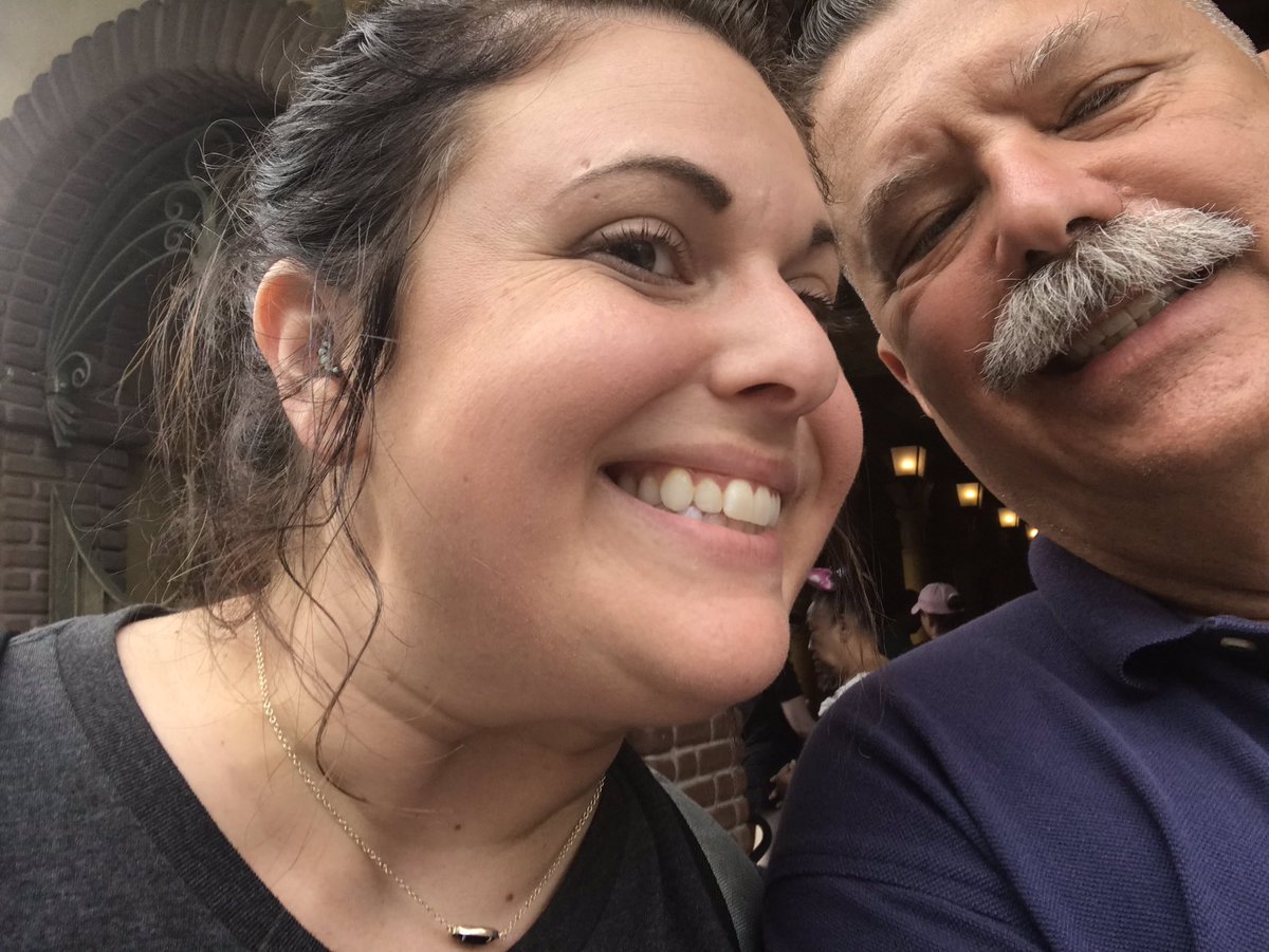 ChiefRubin's tweet photo. Father - Daughter long weekend at Disney. Who knew that Halloween Season started yesterday? Always a fun time with Ashley & The Mouse. Need more sun and fewer showers. https://t.co/QtYuvdixL0