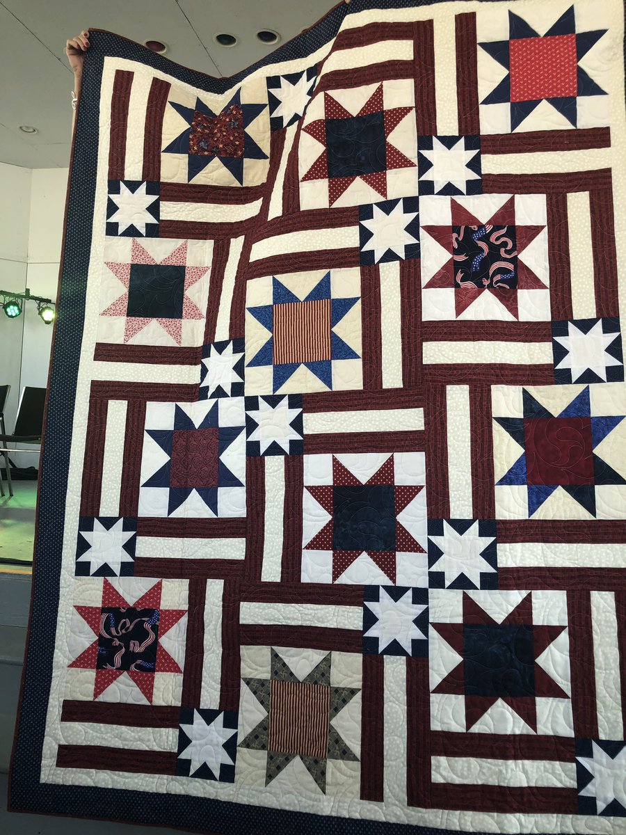 rfemmons's tweet photo. Thank you #QuiltsofValorFoundation for honoring my father yesterday. He is a #VietnamVeteran. Your organization honors their sacrifice in such a beautiful way. #Veteran #QuiltofValor #quilting #qov #ThankaVeteran https://t.co/0VzbGsxGla
