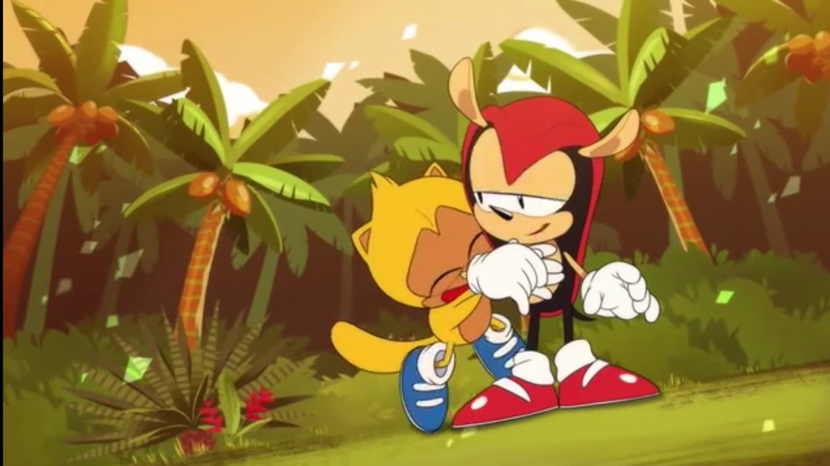 CrimsonInari's tweet photo. Me da pena que los twetts creando odio y bardo generen más atención que tweets positivos, así que aquí os dejo un Mighty y un Ray siendo dos ternuritas para hacer vuestro timeline más agradable entre tanta opinión negativa a todo.💛❤🖤
#BlessYou
#SonicManiaAdventures
#MightyRay https://t.co/rKEvkyrQR8