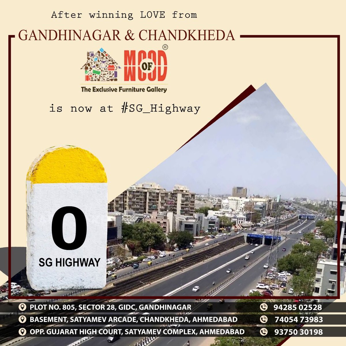 MoodofWood1's tweet photo. હવે મૂડ ઓફ વુડ આવી ગયું છે એસ.જી. હાઇવે પર તો આજે જ મુલાકાત લો અને મેળવો 10% ડિસ્કાઉન્ટ.
.
.
Call Us on +91-9925741418
.
.
#MoodofWood #Gandhinagar #Ahmedabad #Sola #SGHighway #BrandOpening #BrandLaunching #OpeningOffer #LaunchingOffer #MonsoonOffer #Furniture #FurnitureStore https://t.co/V3gD1jfq6S
