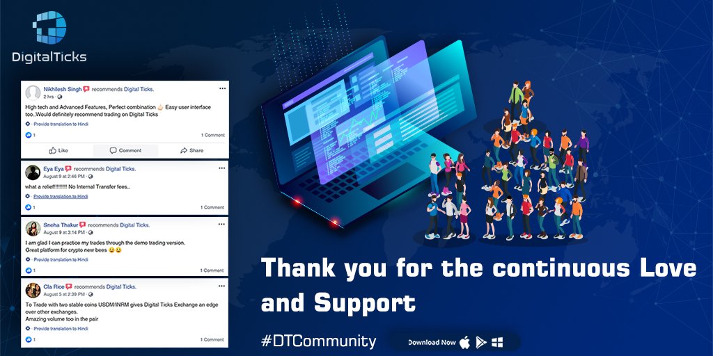 digitalticks's tweet photo. We thank each and every DT Member for the constant love and support.
We promise to keep our crypto journey together intact.
#DTmembers #Community #Traders #Trending #DigitalTicksExchange https://t.co/Sz4LtyfDLC