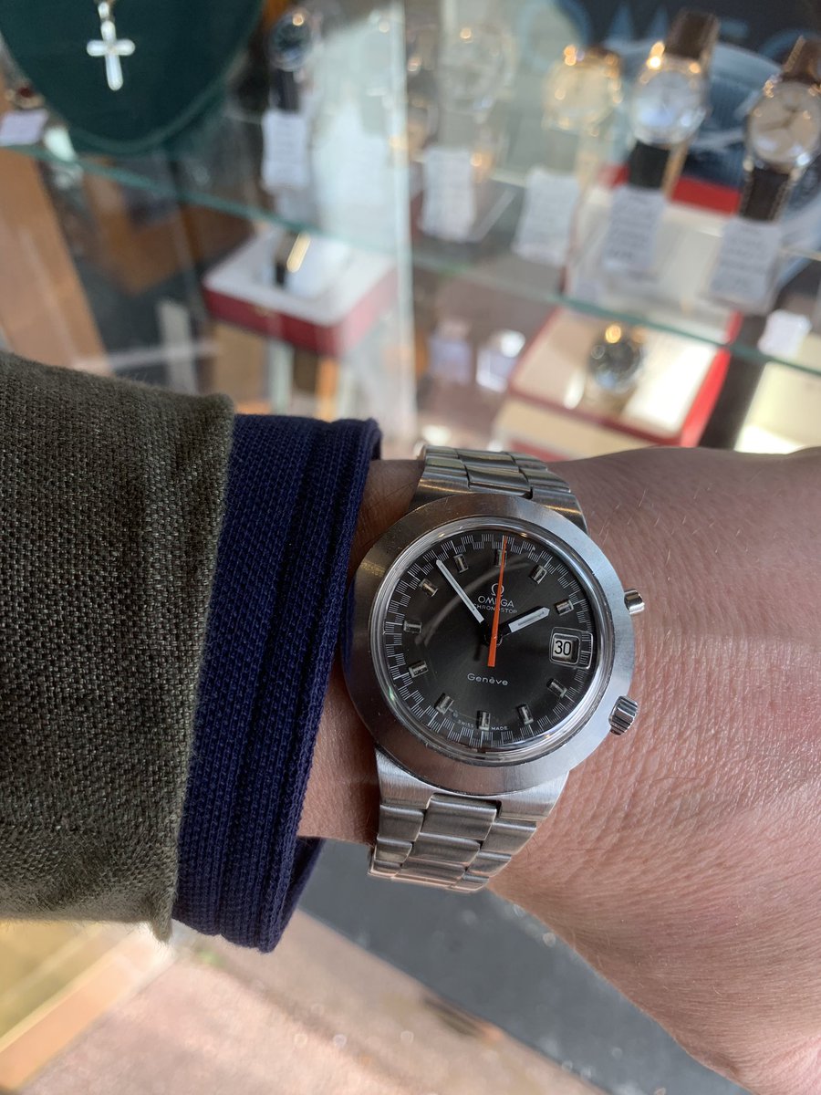 JRJewellers's tweet photo. 1970 Omega Chronostop Geneve £1295 #chronostop #geneve #familybusiness #independantjewellers #family #watchesofinstagram #omega #patekphilippe #rolex #breitling #vintagestyle #vintagewatch #vintageomega #chronograph #brighton #hove #portslade #shoreham #worthing #chichester https://t.co/SaUXVDIxcw