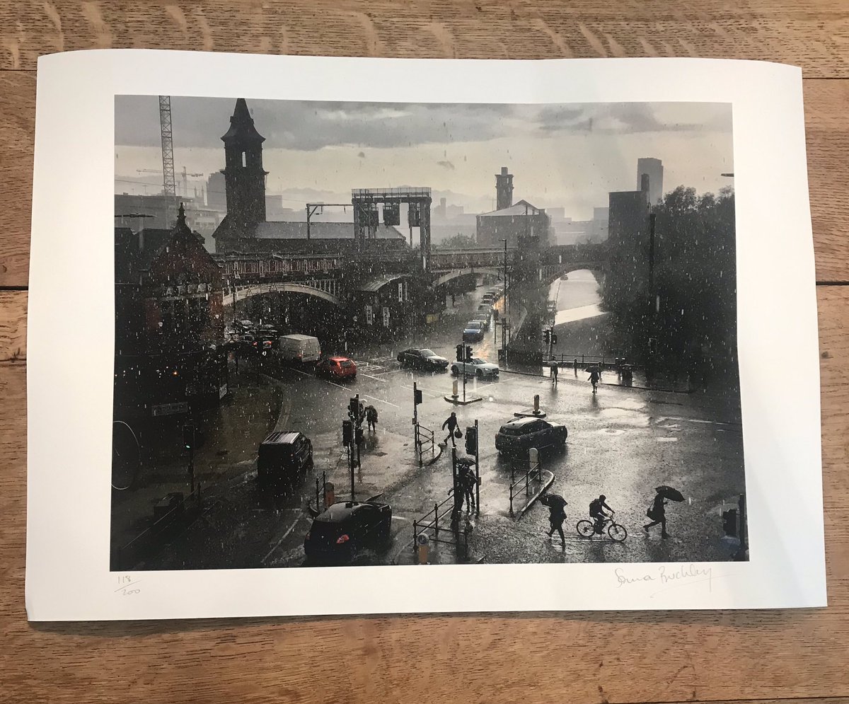 Bryterlayteron's tweet photo. Lovely start to the weekend. Rather fittingly my bedraggled, soaked to his bones Postman delivered one of my favourite photos of 2019, and I’m now the proud owner of @NotQuiteLight limited edition print by Simon Buckley. Thank you Simon 🙌��� #tobeframed #thisistheplace 🖤 https://t.co/dWveiXy3k1