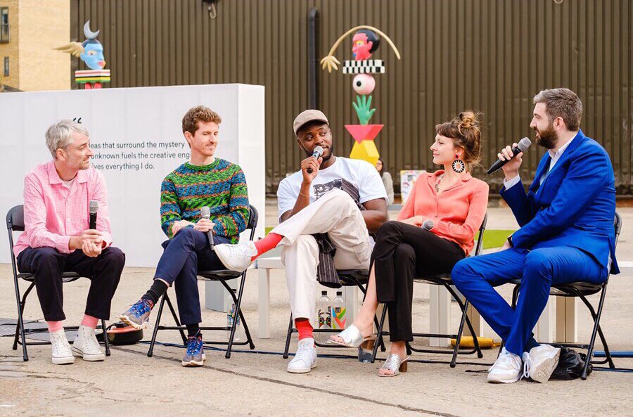 Lynnie_Z's tweet photo. Thank you for having us @FriezeArtFair 🙌 enjoyed our panel talk  @YinkaIlori_ @craigandkarl 💫 https://t.co/iENXqQUBbw