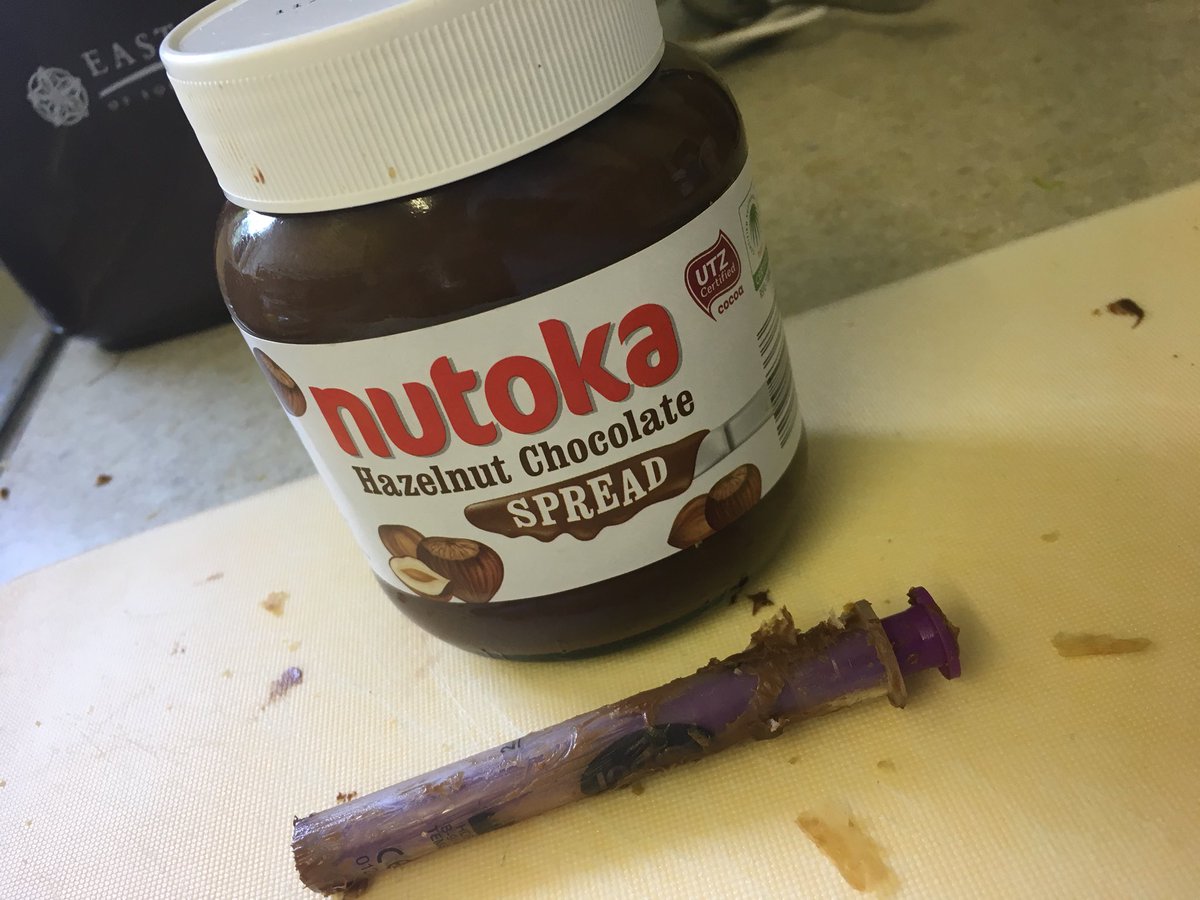 KathrynLennon16's tweet image. Genius invention! Post holiday chocolate crossiant blues!#evendistribution #aldi #nutoka