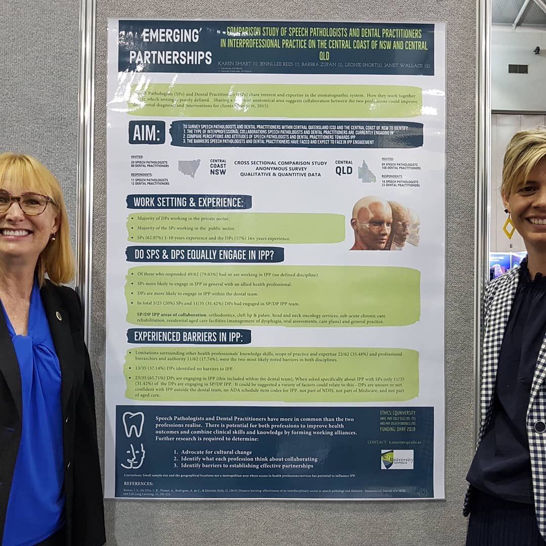 smartOHT's tweet image. Fantastic few days at #isdh2019 @CQUni_HMAS showcasing Interprofessional education and practice.  We had a full room for the creating the perfect partnership presentation.  #speechandoralhealthunite #CQUniOralHealth