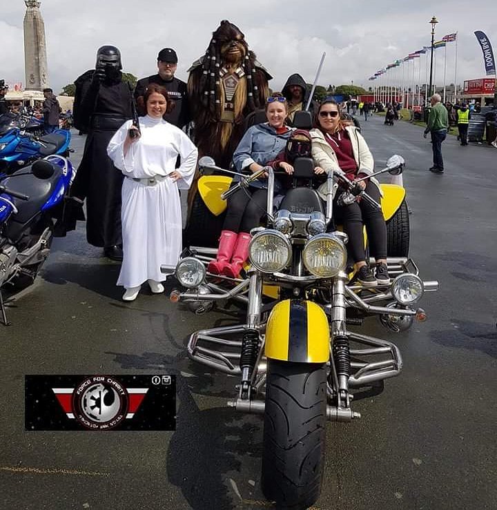 Today we will be on Plymouth Hoe supporting The MegaRide this year! Come along and check out the fun! 
If you get a picture with us please tag us!!
#StarWars #ForceForCharity #charity #Motorbikes #motorcycles #Fundraising