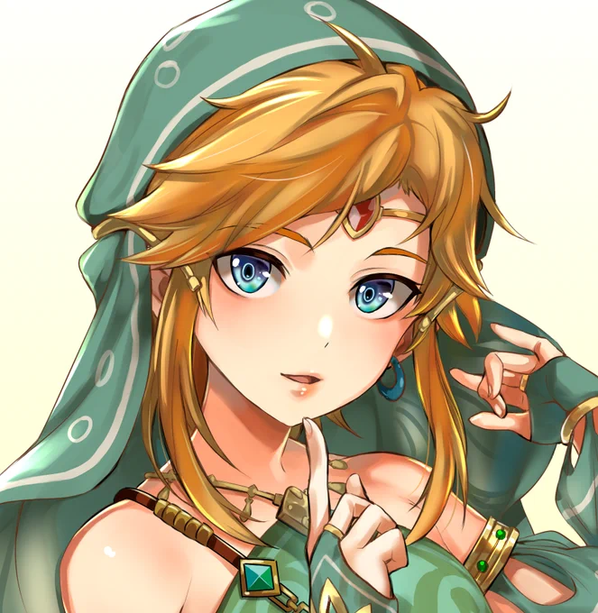 久しぶりにオトコノコを描きました。ゲルドリンクです。 #botw 