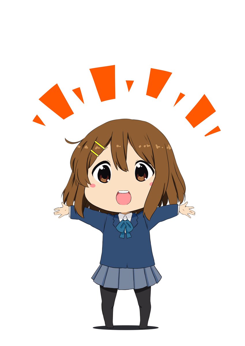 平沢唯 「久々(?)にデフォルメ唯です(・ω・)
きゃっきゃしてます(*'ω`*) 」|はなめがねのイラスト