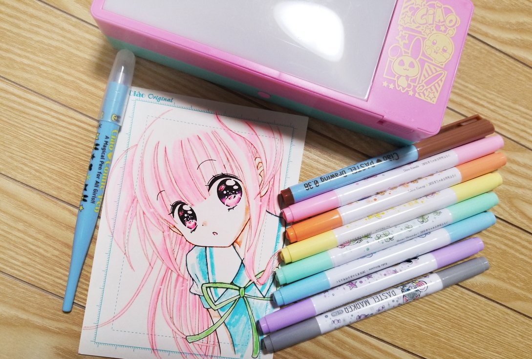 きたむらゆうか ちゃお 心理捜査官ココロ連載中 ちゃお Ciao Manga のふろくのペンでこころ描いた 塗った 楽しい ヽ W ﾉ ちゃお 付録 心理捜査官ココロ