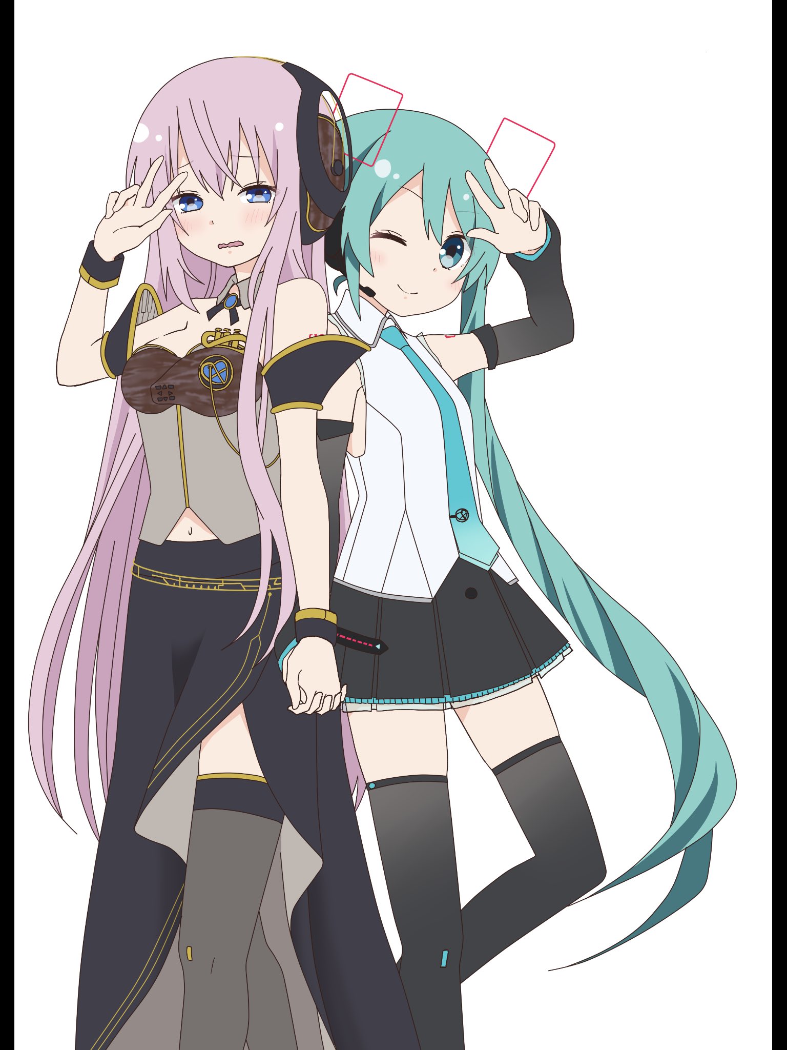 Twitter 上的 まじりみ Magical Re 39s 公式 まじりみ 19イラストが なんと ついに ついに 完成しました ミクさんの可愛いアイドルポーズ ルカさんの恥ずかしそうな表情 そして構図全体のまとまり なにをとっても私達まじりみ メンバーの理想