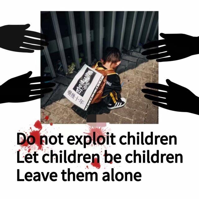 linbeilaidani's tweet photo. #Mulan In fact, the rioters used children as shields! This is demonic! This is not a peace march!#SupportMulan https://t.co/mbrmrYRGiO