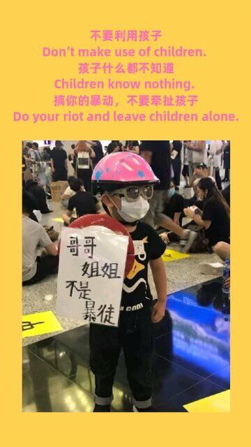 linbeilaidani's tweet photo. #Mulan In fact, the rioters used children as shields! This is demonic! This is not a peace march!#SupportMulan https://t.co/mbrmrYRGiO