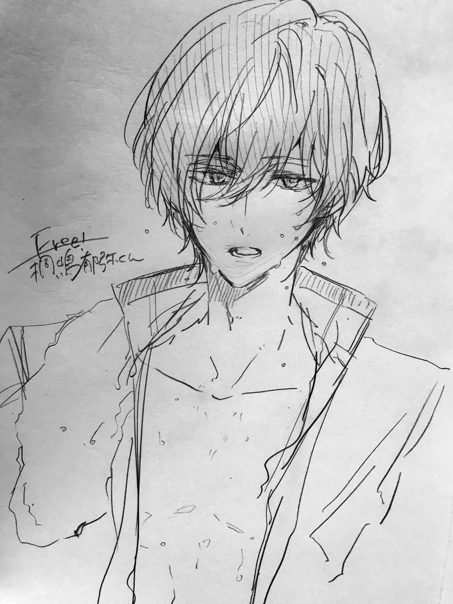 #リプきたキャラの顔だけ描く
らすと!

このおふたりは未履修なのでイメージ違ったらすみません〜!!!
アナログも楽しかった!
またやったら声かけて?? 