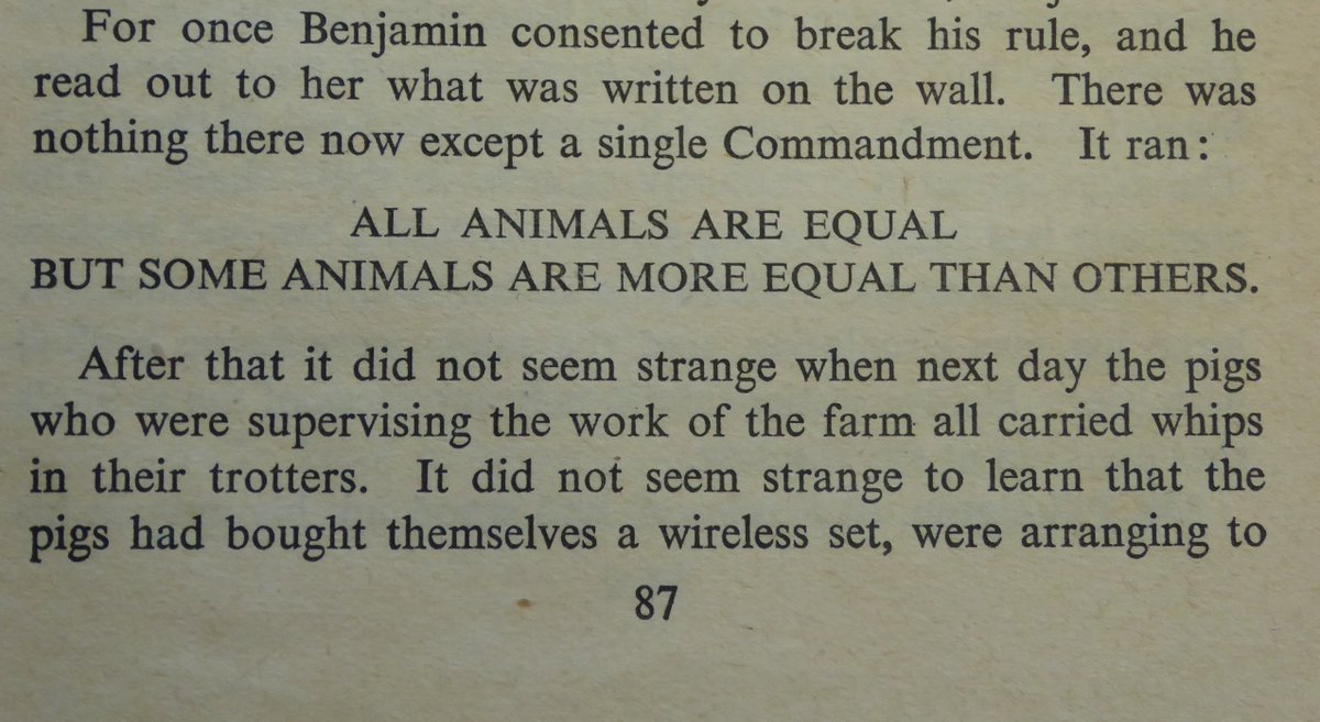 The London Library Twitter: ""All animals are equal, but some animals are more equal than others". #GeorgeOrwell's "Animal Farm" was first published Secker Warburg #onthisday 1945. https://t.co/WNDjHtFK71" / Twitter