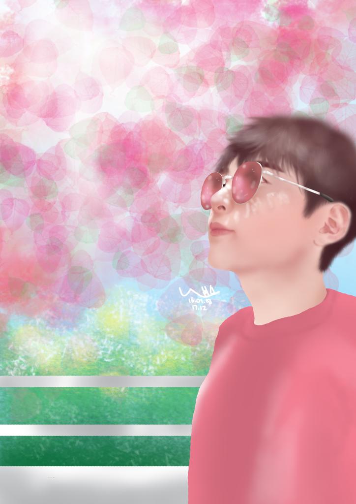 I made this last month 😶 im so bad at making background and any other things, I hope its okay! I will keep learning! ><
#Ryeowook 
#려욱 
#RyeowookFanart
