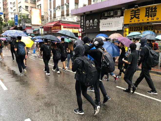SCMPHongKong LIVE: The first wave of marchers reached the end point at ...