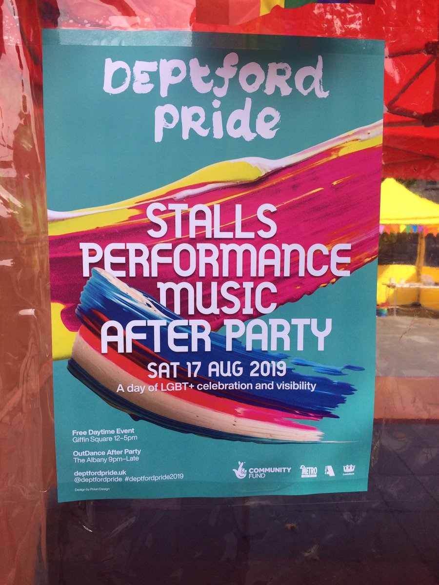 Deptford pride 2019 today in giffin square se8#le