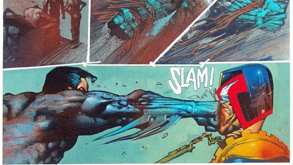 It's Day #21 in our #DayofDredd countdown, and how about this for an iconic crossover moment...