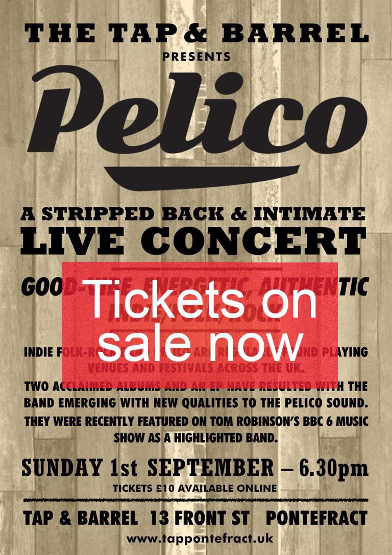 If you have yet to visit the tap and barrel, you really should!! 1 Sept we’ll be playing a stripped back set of all our records Smile, Only So Far Now and our latest album The World Turns. Tickets on sale now tappontefract.uk