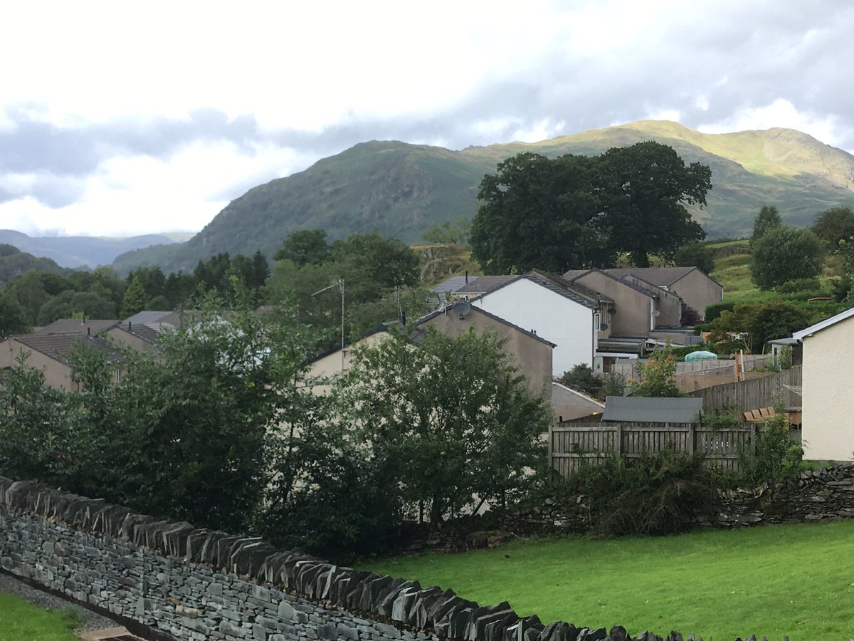 CumbriaEnglish's tweet photo. Weโre in Ambleside today to talk about our MA in Literature, Romanticism, and the English Lake District with a selection of books inspired by the landscape we can see out of the window. @CumbriaUni @NNicholsonPoet @BP_Society @AR_Trust https://t.co/SiPwgZDJyj