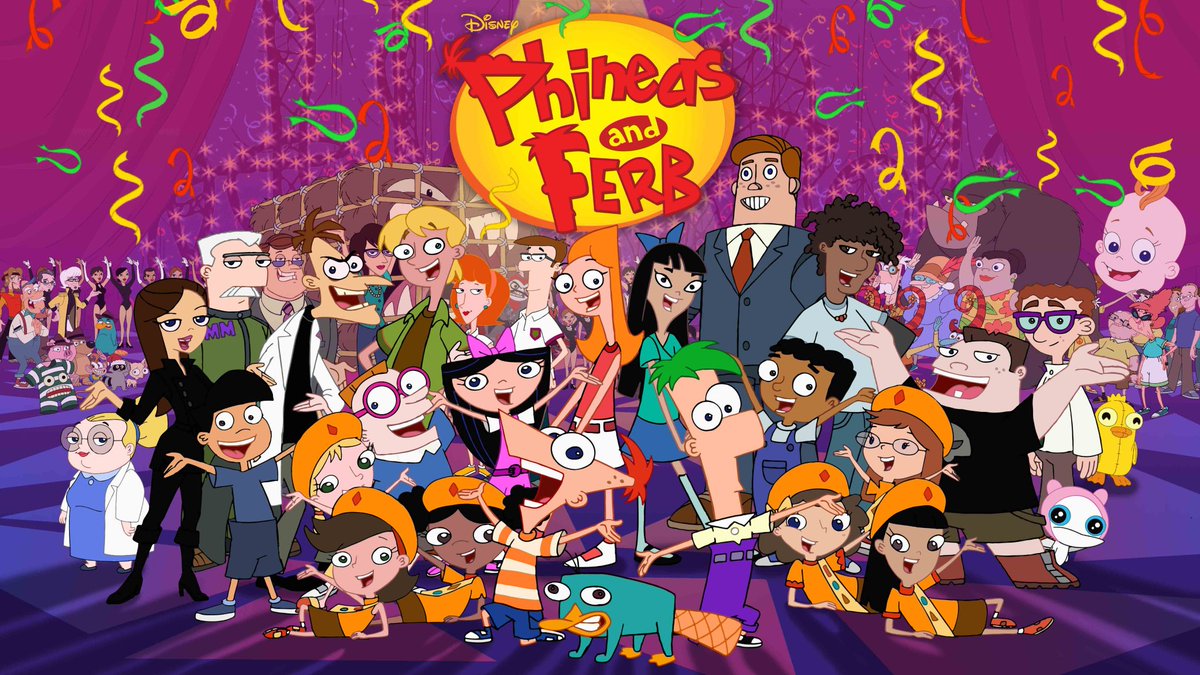 AgentK_Eng's tweet photo. Happy 12th anniversary, #PhineasandFerb! (In America)

By the way, it was premiered on February 1, 2008 in Japan. https://t.co/mkpvqE8Y6M