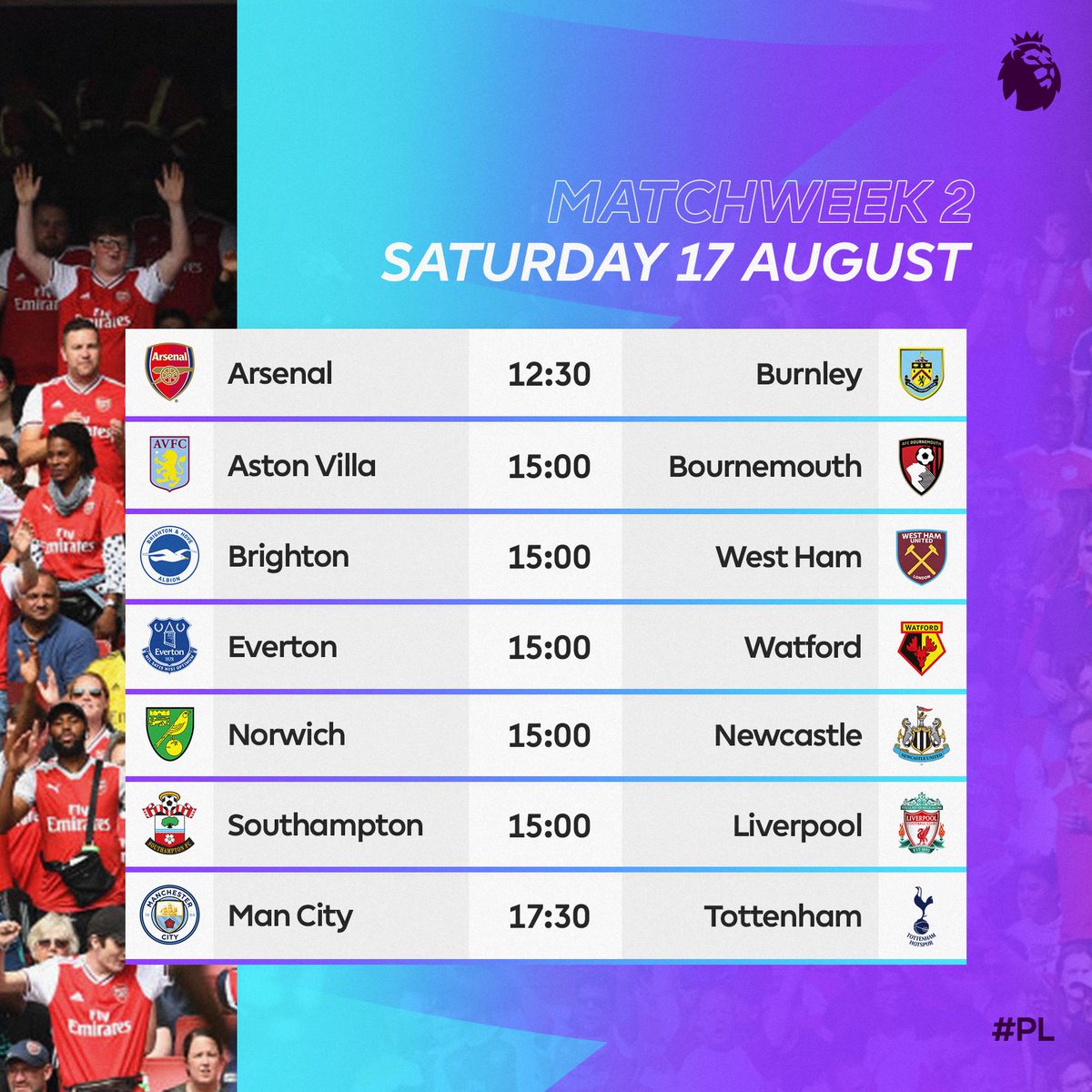 Premier League tweet media