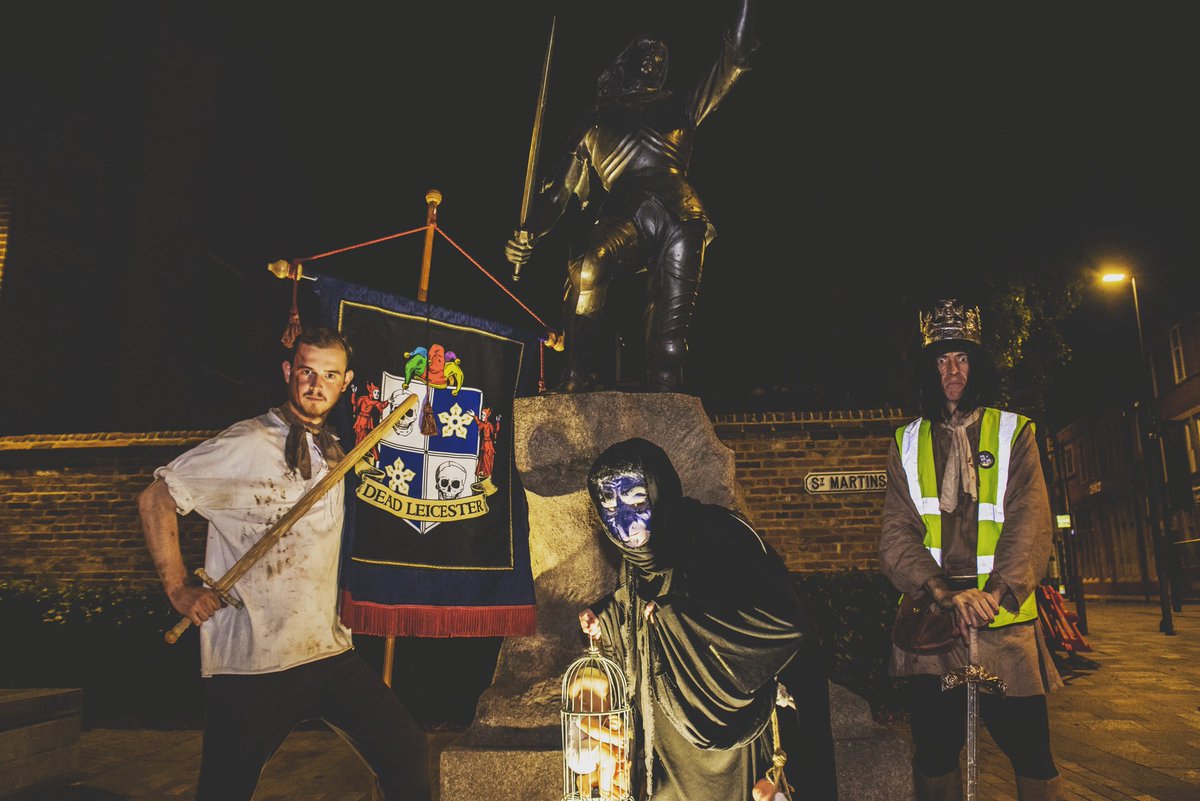 deadleicester's tweet photo. THE DEAD LEICESTER CHRONICLES 
Friday 23rd August 
6:00pm 
8:00pm 
Saturday 24th August 
7:00pm 
9:00pm
The Guild Hall Leicester.
THE DEAD LEICESTER WALKING TOUR 
Monday 26th August 
Starts at the magazine gateway. 
tickets available https://t.co/c6IbE5bQex and at the Guildhall. https://t.co/2ikeKXcxsG
