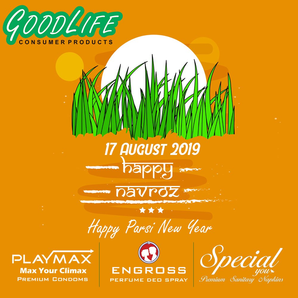 GOODLIFE_PVTLTD's tweet photo. We wish you all a very Happy Parsi New Year. 
@PCondoms
 
@specialyoupads
 
@DeoEngross https://t.co/hIY6HcVrQ9