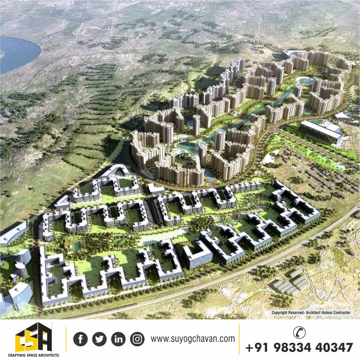 ar_suyog's tweet photo. Integrated township of 250 acres near Kalyan (Navi Mumbai).

Exclusively designed By Ar. Suyog Chavan with Architect Hafeez Contractor's team.

https://t.co/K29laeCbVe

Call Us On: 9833440347

#CraftingSpaceArchitects #ExcellentArchitecture #ArchitectSuyogChavan #Vihangtownship https://t.co/lIQoWneXLz