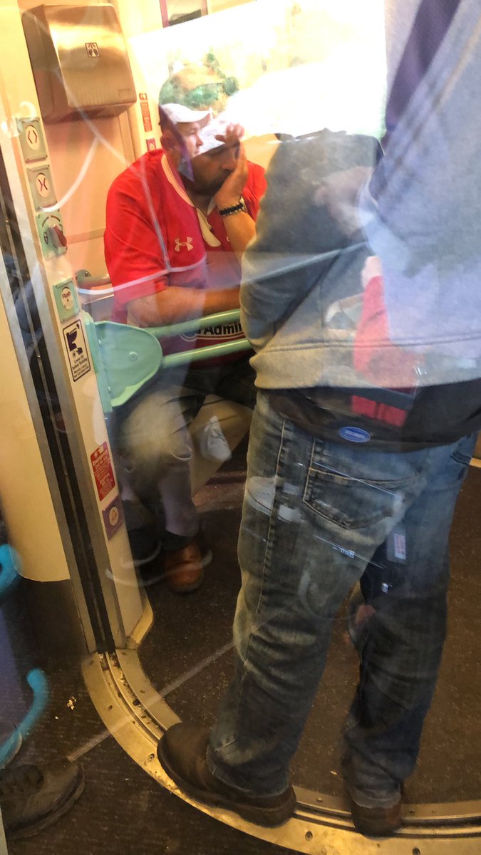 jo_jo13's tweet photo. So rammed on @ArrivaTW thereโs a guy sitting on the toilet! Apparently, theyโre missing a carriage ... just like that, lost on the tracks ๐ #hadashocker #publictransportproblems https://t.co/RydvdpKiJU