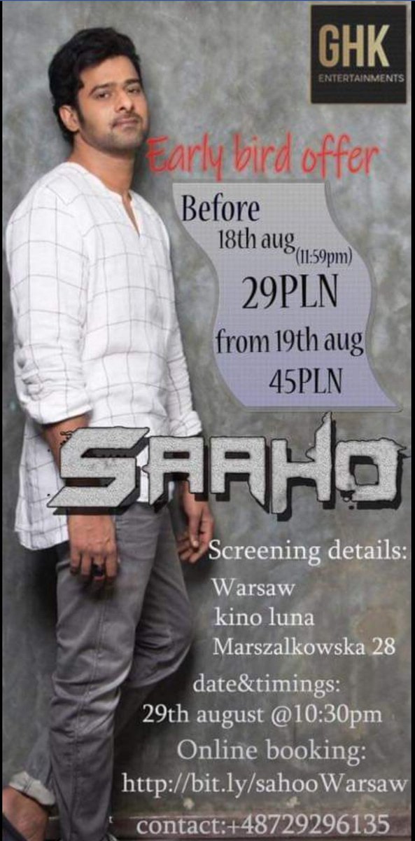 saaho premiere show